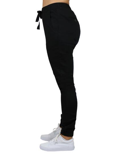 Galaxy By Harvic Loose Fit Stretch Twill Women's Joggers